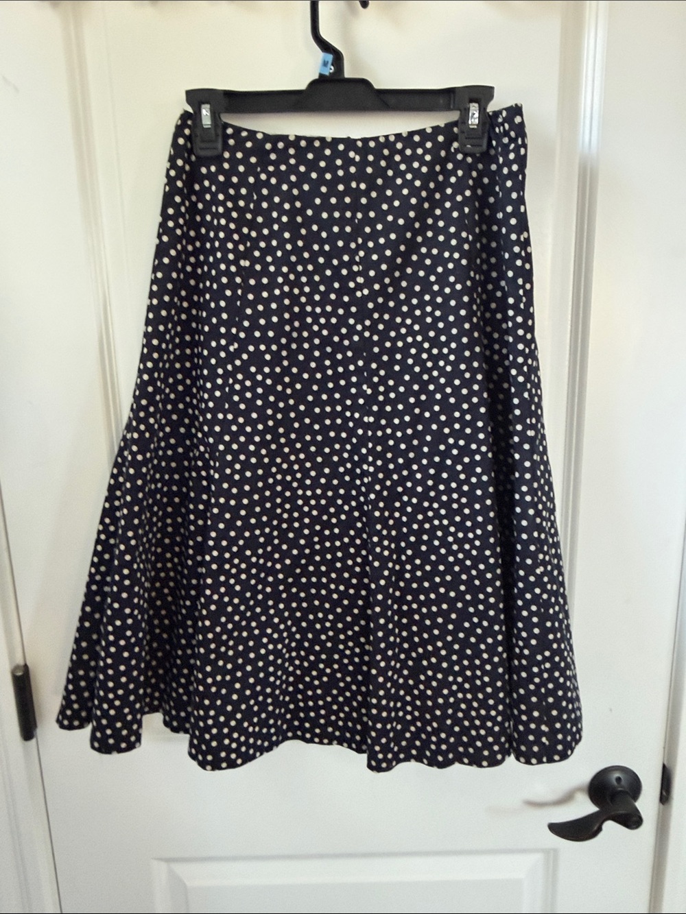 Jones New York Black Polka Dot A-Line Skirt - Classic Women's Skirt